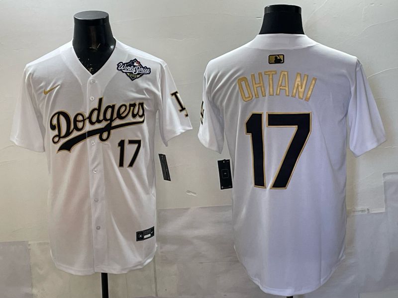 Men 2026 Nike Los Angeles Dodgers #17 Ohtani White Game MLB Jersey 01->los angeles dodgers->MLB Jersey
